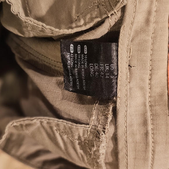 5.11 Women's Tactical Tan Cargo Pants 10 Long - Picture 7 of 7